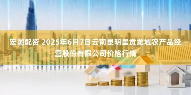 宏图配资 2025年6月7日云南昆明呈贡龙城农产品经营股份有限公司价格行情